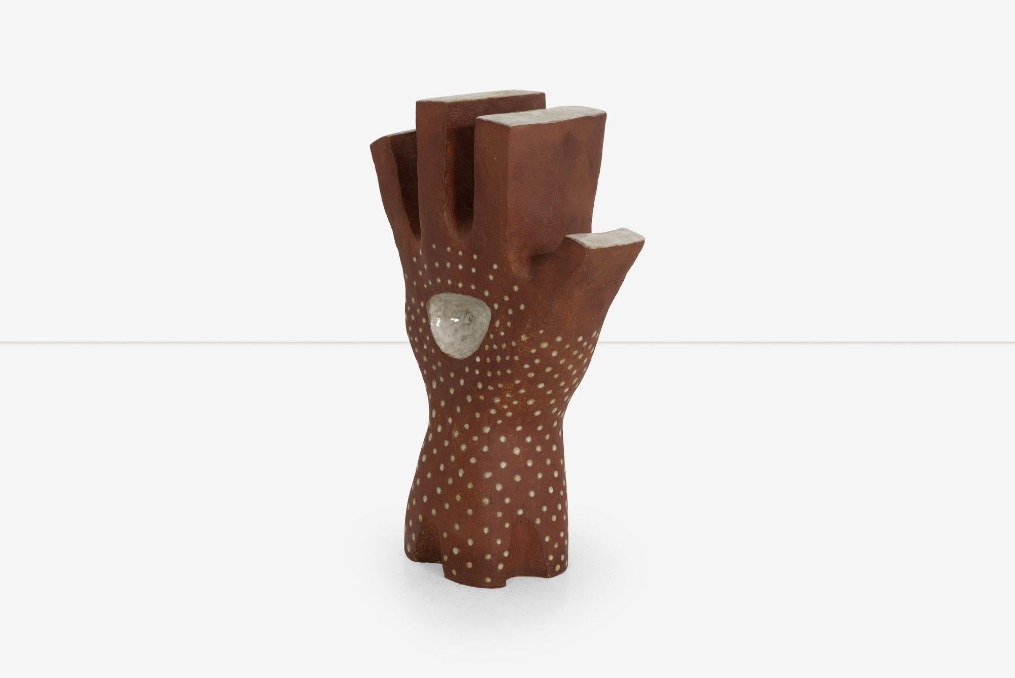 Americano Scultura monumentale in ceramica surrealista 