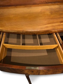 Sideboard buffet Light Mahogany Bow Front , 20th Century (large)