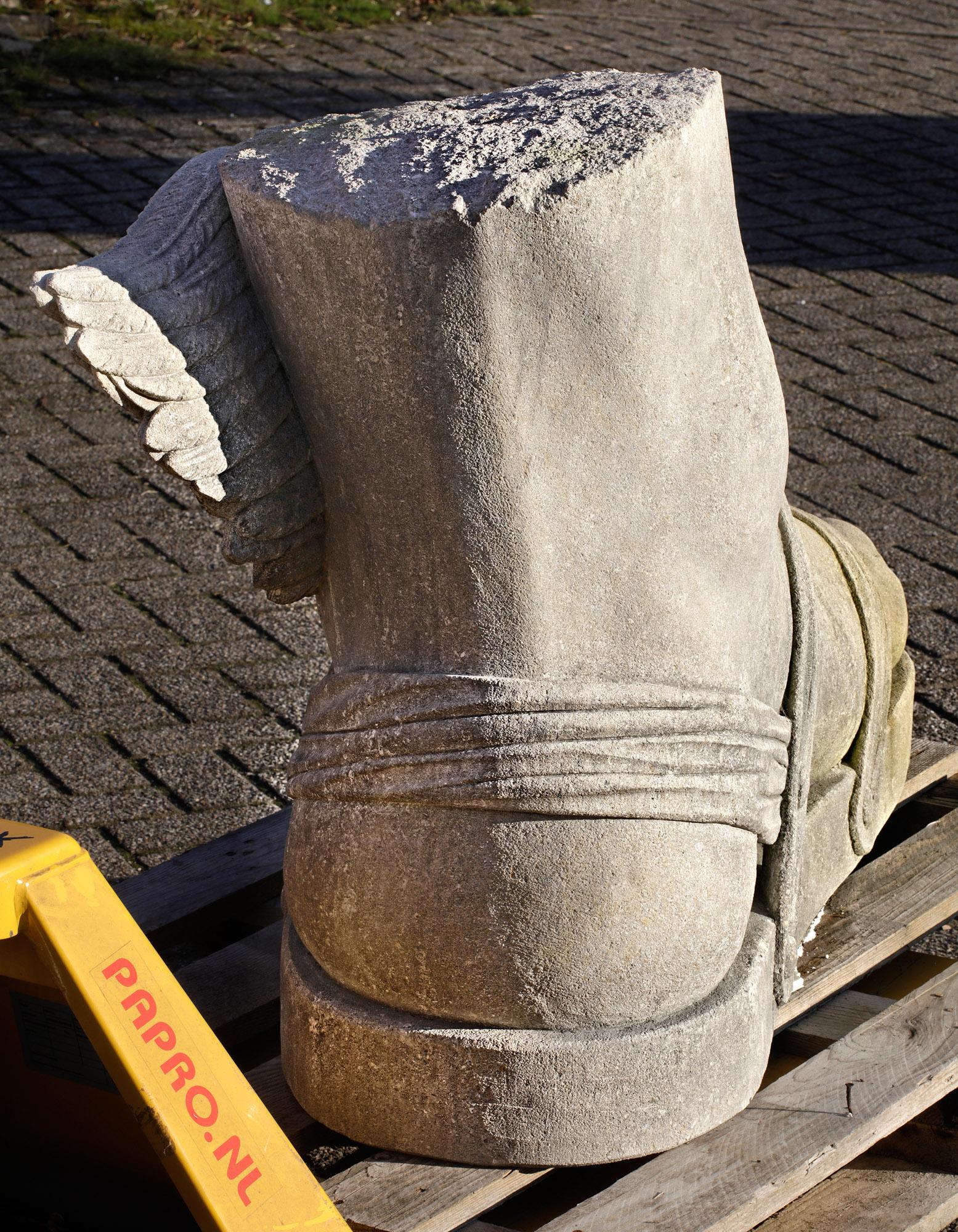 Monumental Limestone Hermes Foot - Roman Style For Sale 5