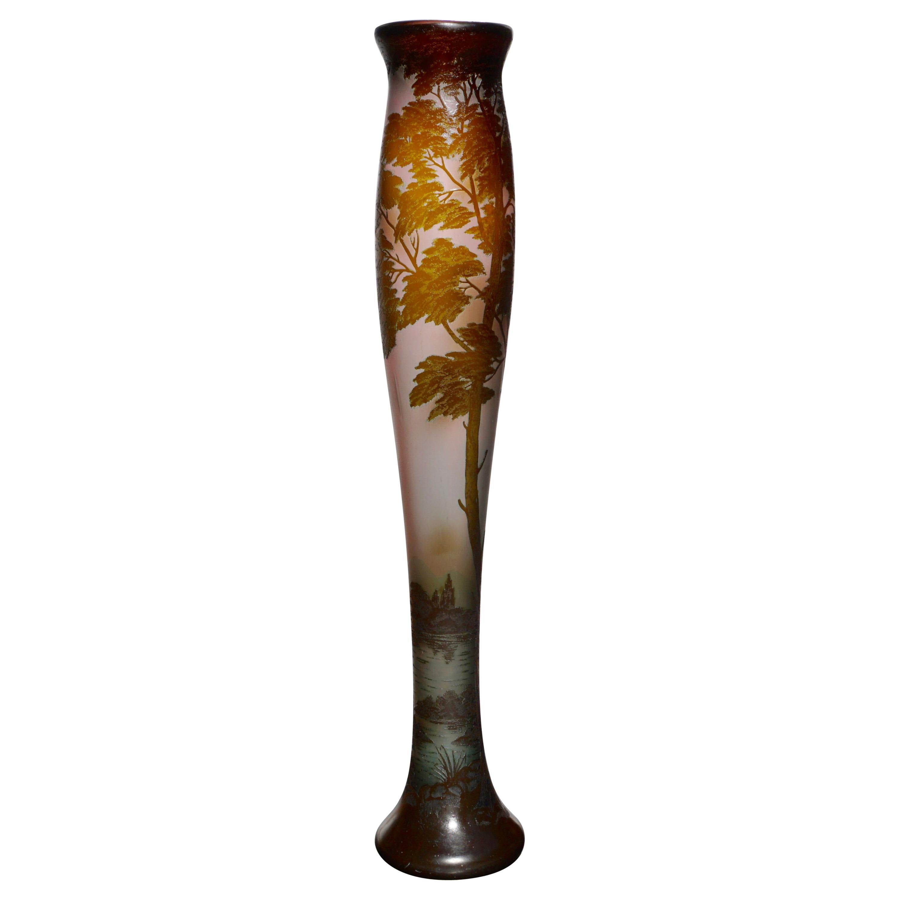 Monumental 32” Loetz Richard Art Nouveau Cameo Glass Vase at 1stDibs |  loetz vase for sale