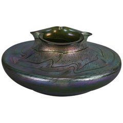 Monumental Loetz School Mouth Blown Art Glass Centre Bowl, circa 1920
