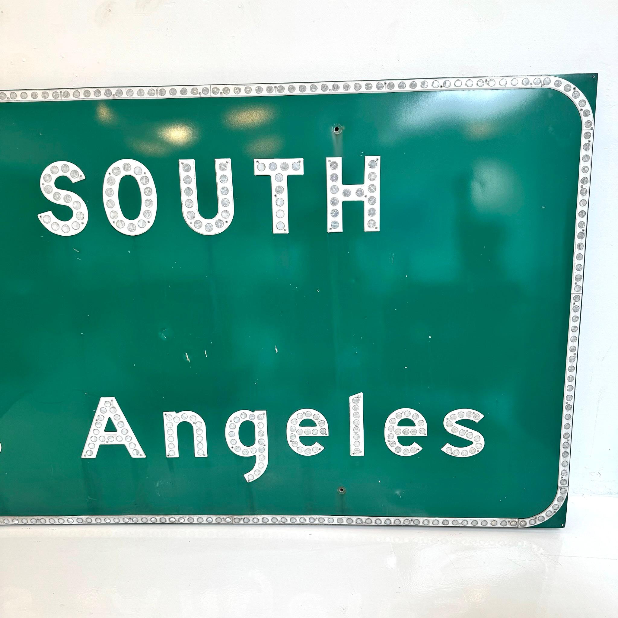 Late 20th Century Monumental Los Angeles 101 Freeway Sign, 1988 USA For Sale