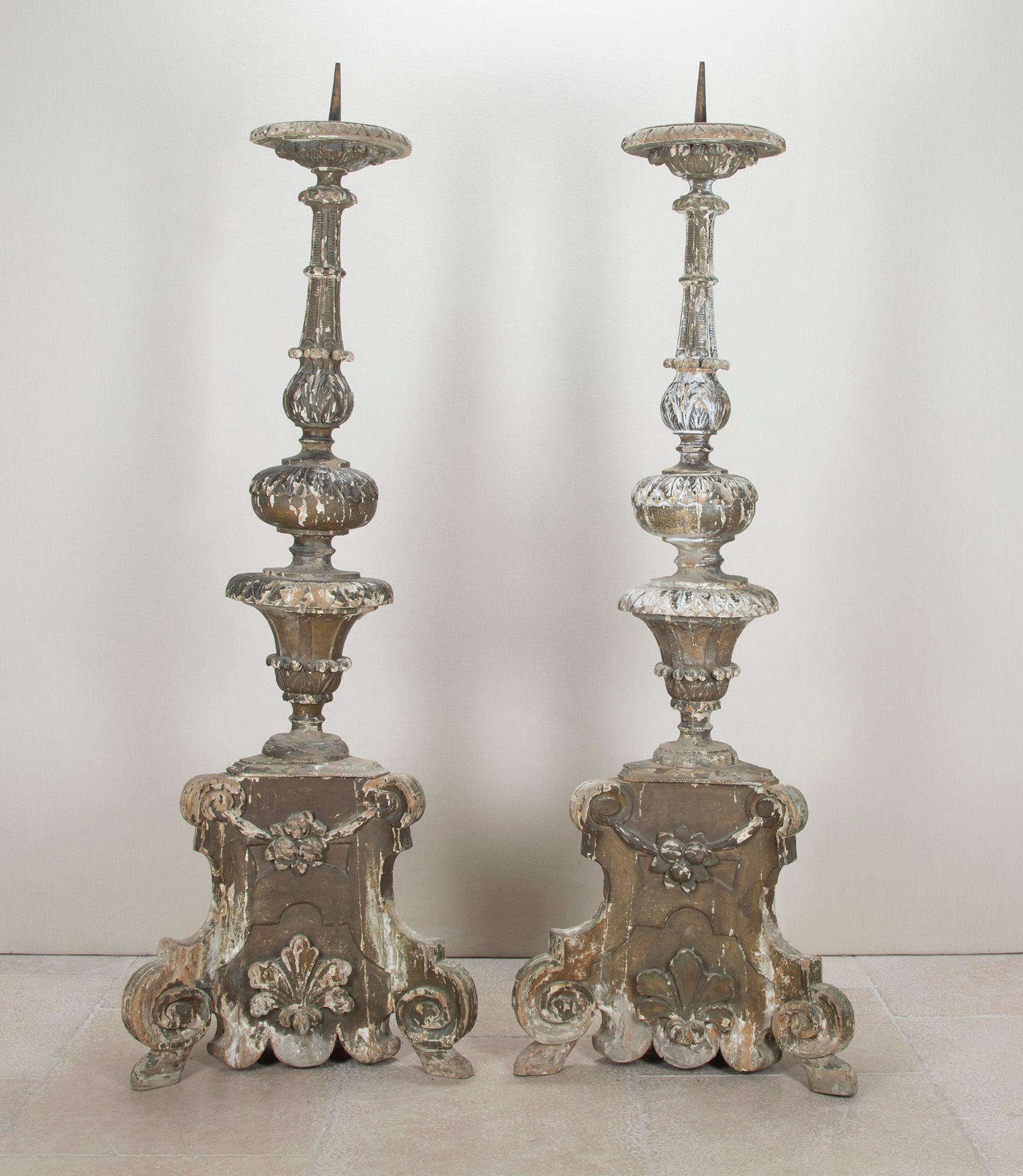 Monumentale Louis XIV Altarstäbchen (Louis XIV.) im Angebot