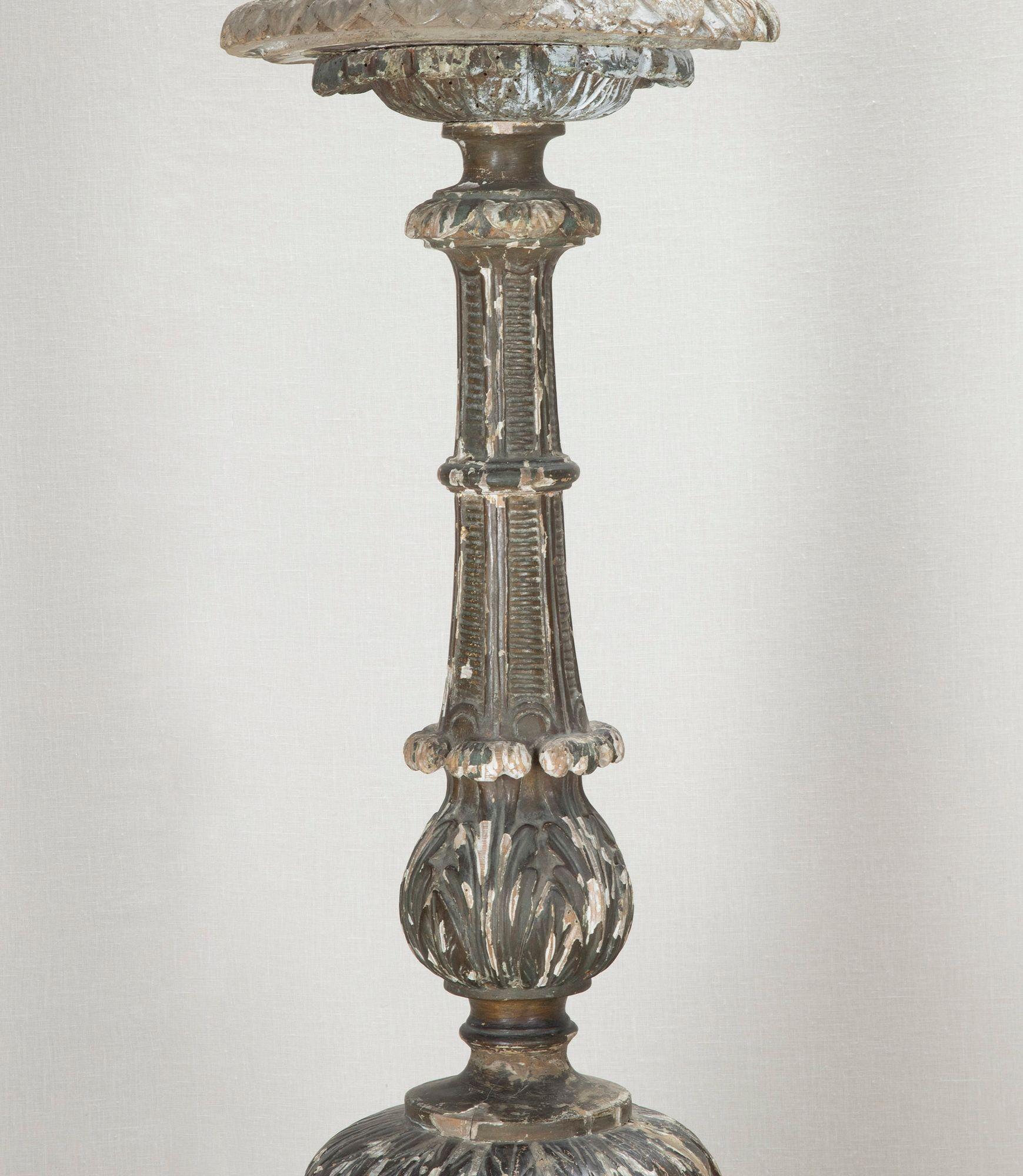 Monumentale Louis XIV Altarstäbchen (Holz) im Angebot