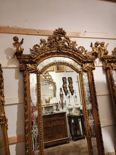 Monumental Louis XV Style Gilt Mirror