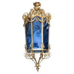 Monumentale Dore-Bronze-Laterne im Louis-XVI.-Stil