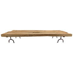 Monumental Low Table Made from Ancient Timbers