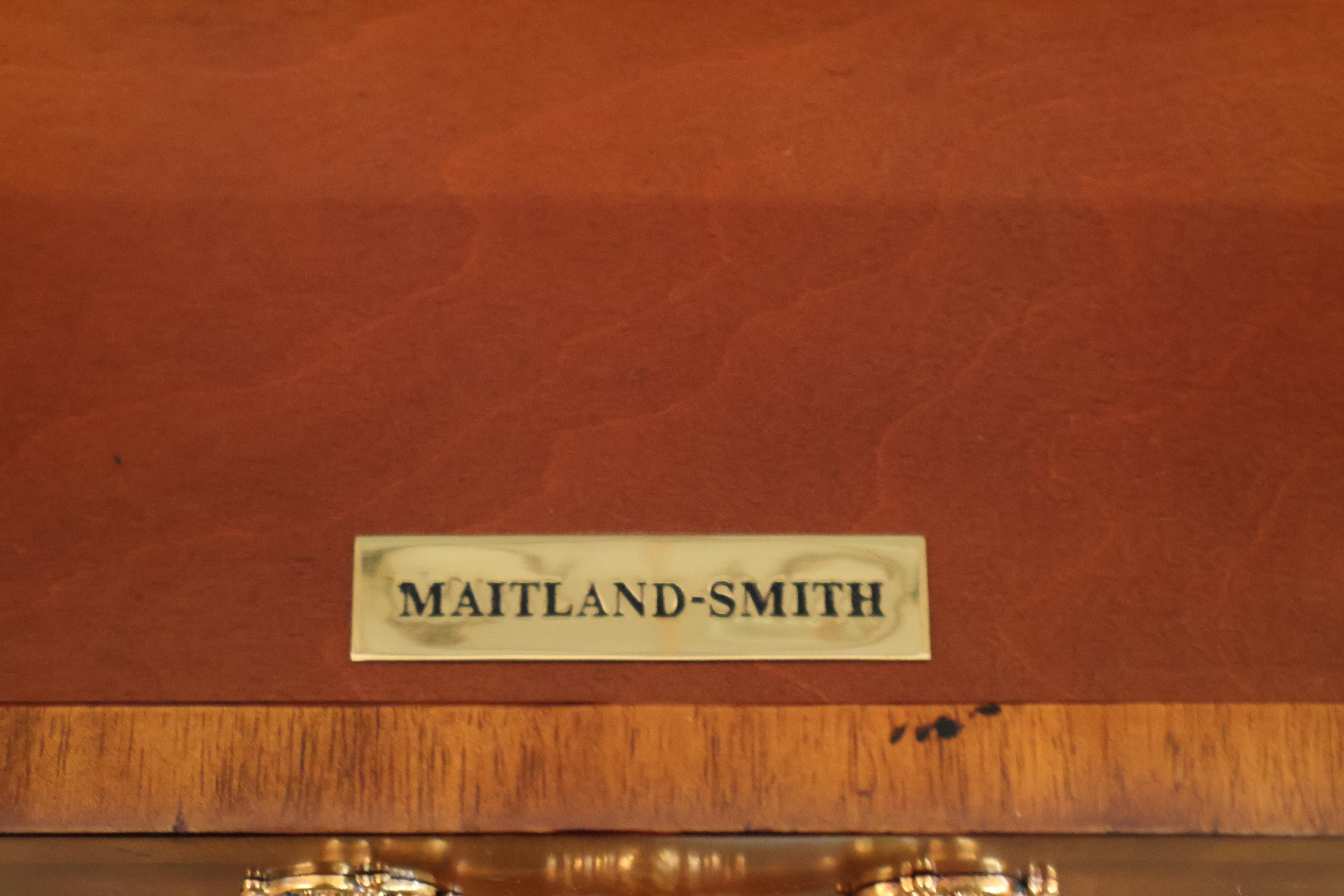 Monumental Mahogany Maitland Smith Bookcase China Cabinet Breakfront For Sale 3