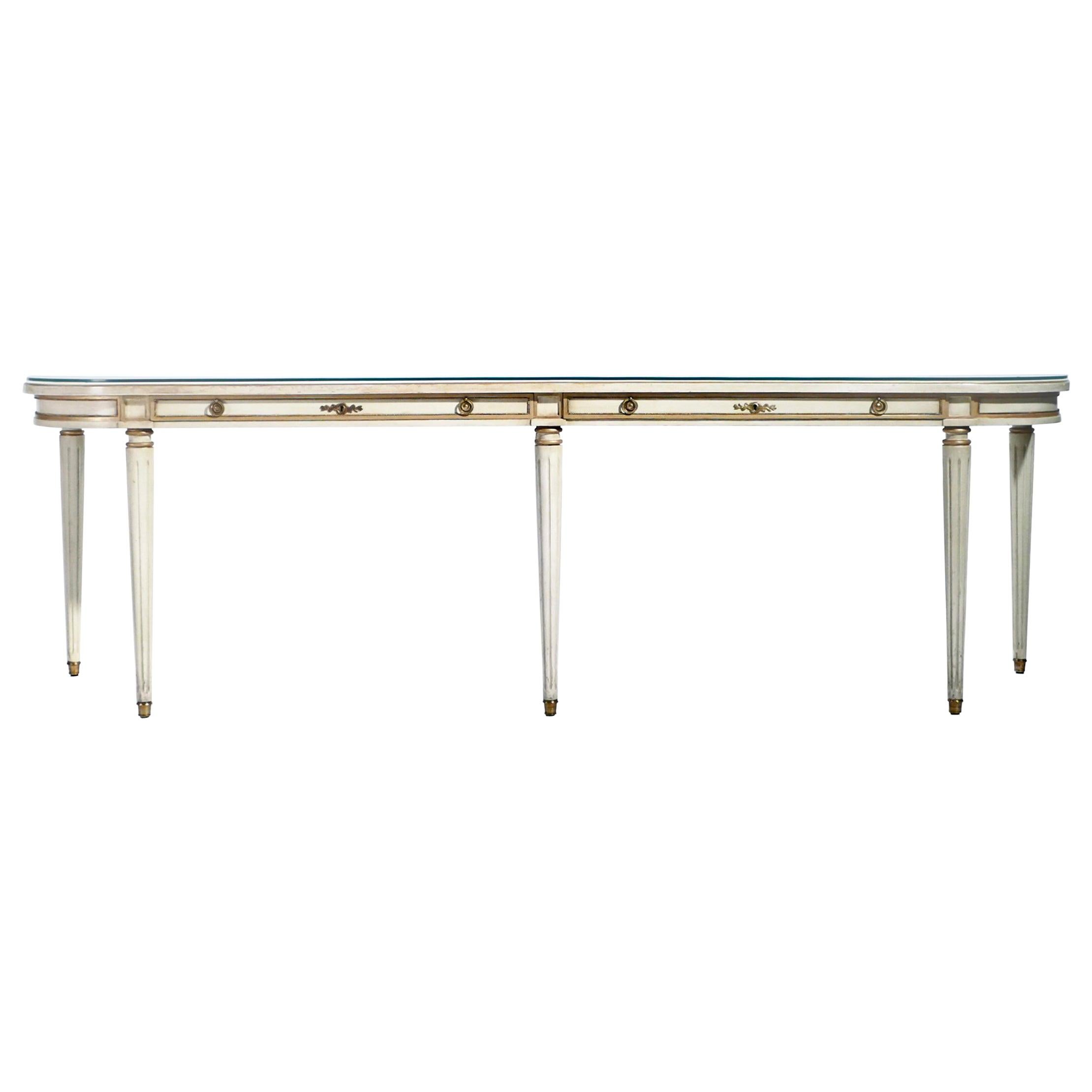 Monumental Maison Jansen French Louis XVI Style Console, 1950s