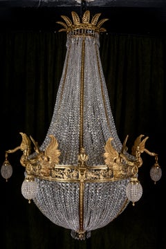 Monumental Majestic Splendid Chandelier in Empire Style