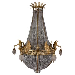 Monumental Majestic Splendid Chandelier in Empire Style