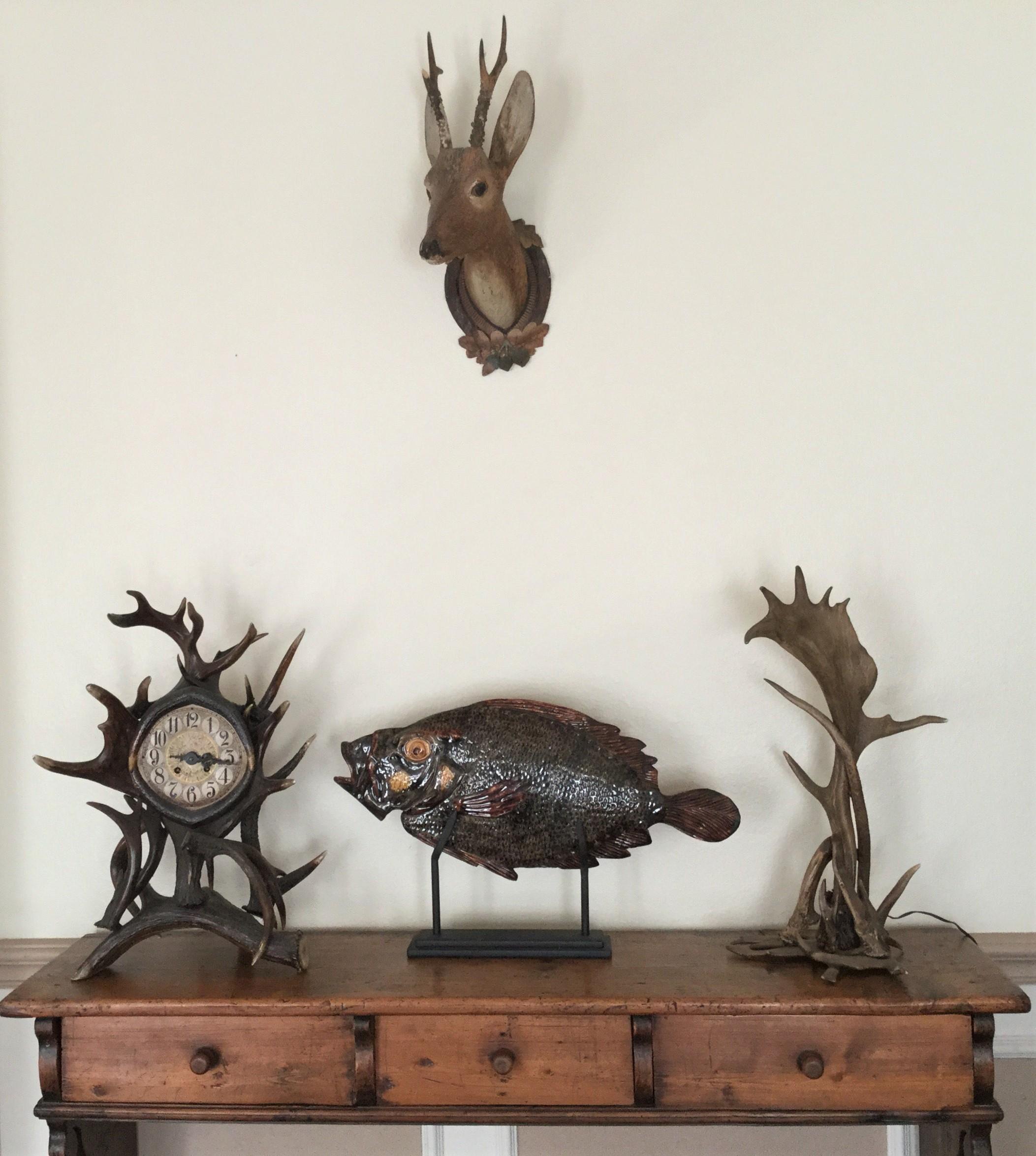 Monumental Majolica Palissy Peter's Fish, circa 1880 In Good Condition In Austin, TX