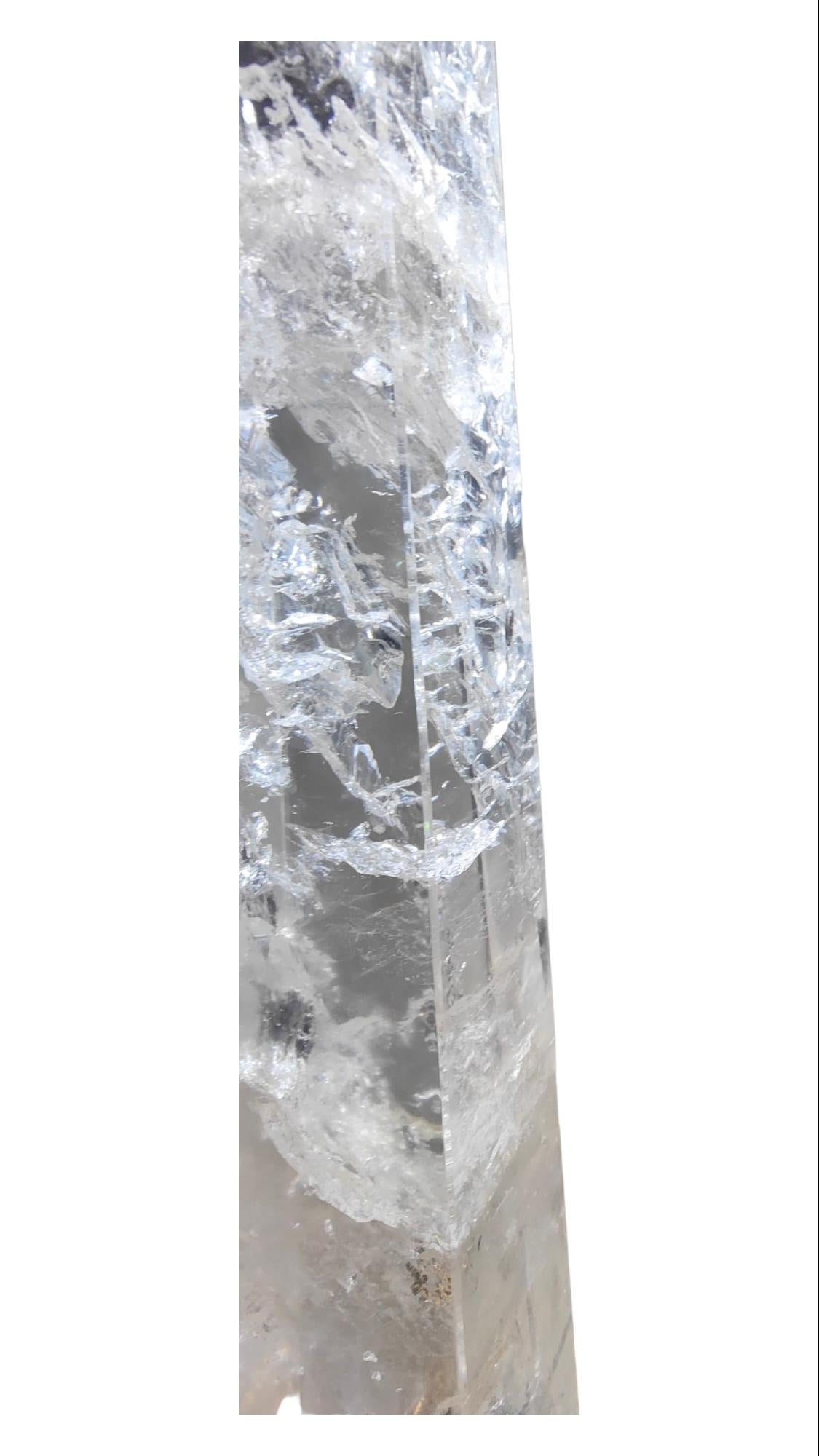 Monumentale Obelisken aus Malachit in Malachitquarz (Rockkristall) und vergoldeter Bronze im Angebot 11