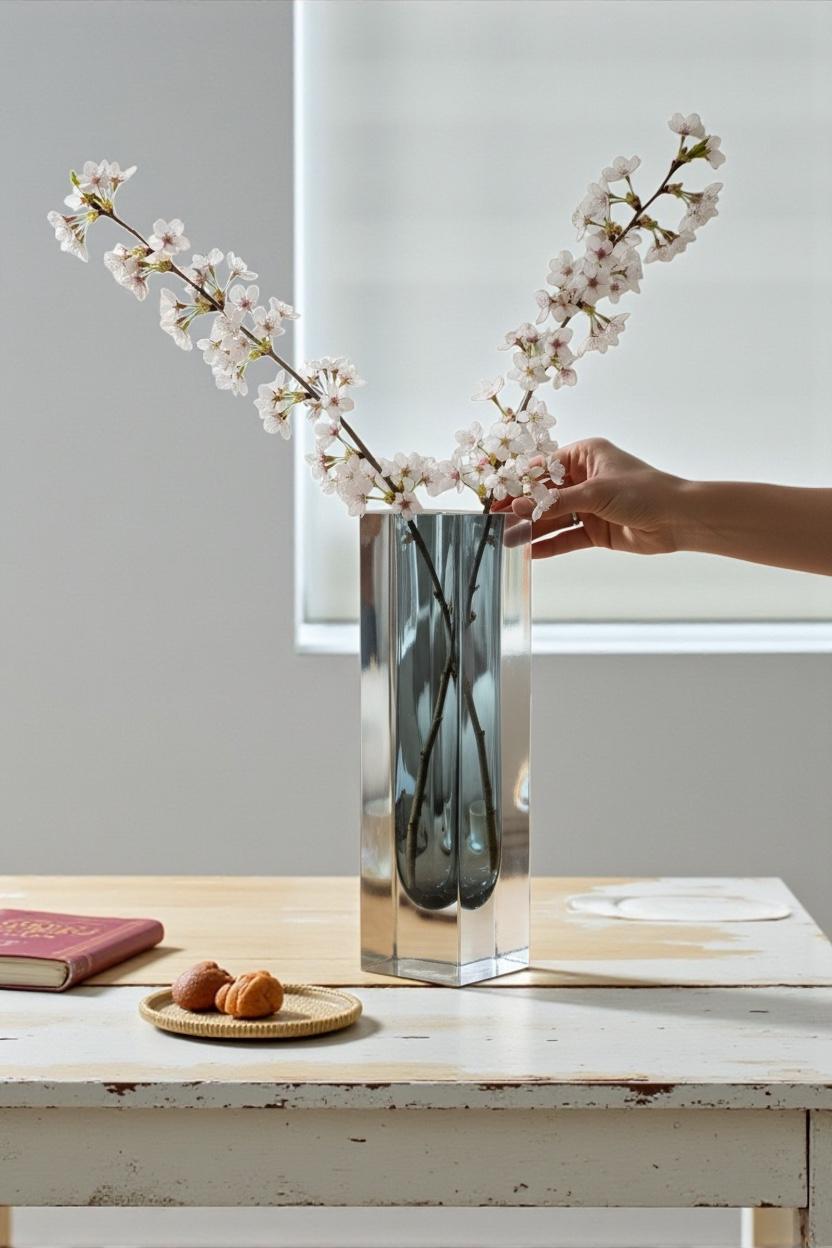 Monumental Jarrón Bloque Mandruzzato Gris y Transparente de Murano Glass Sommerso en venta 5