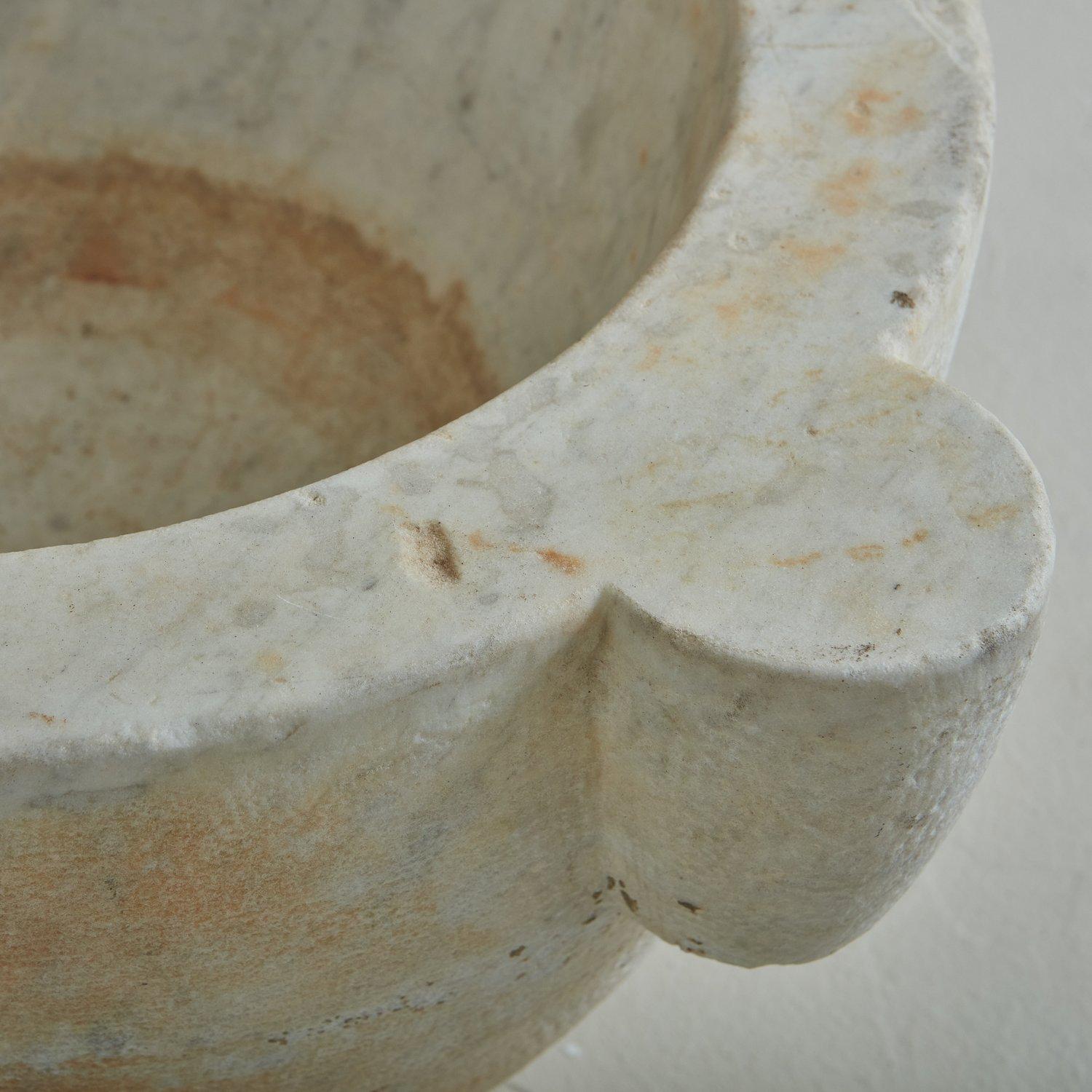20th Century Monumental Marble Mortar, France 1900s For Sale