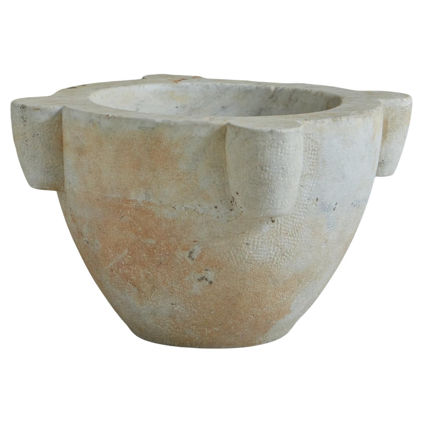 Monumental Marble Mortar, France 1900s For Sale