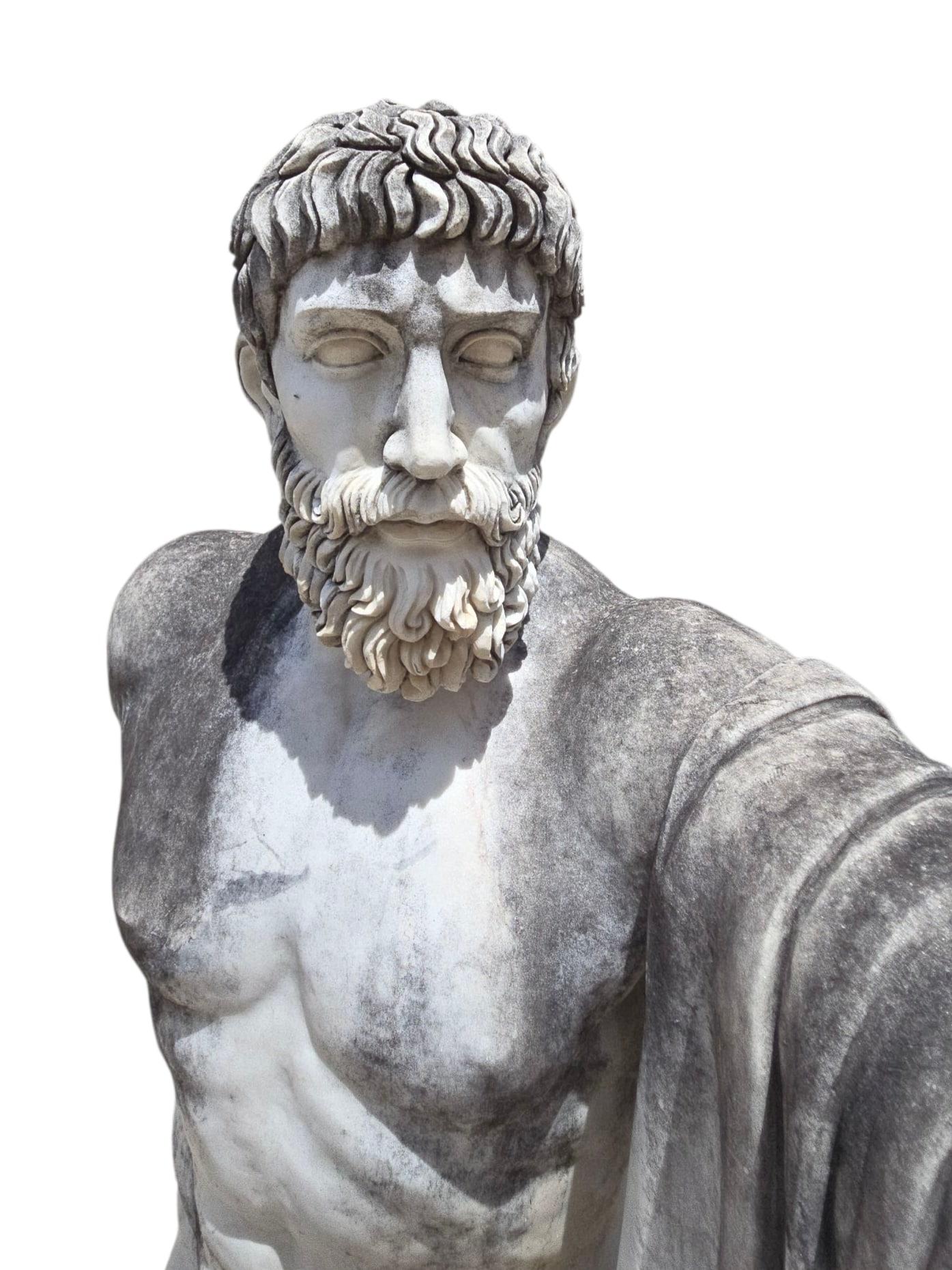 Monumental Marble Sculpture of the Tyrannicides, Italian, Early 20th Century For Sale 9