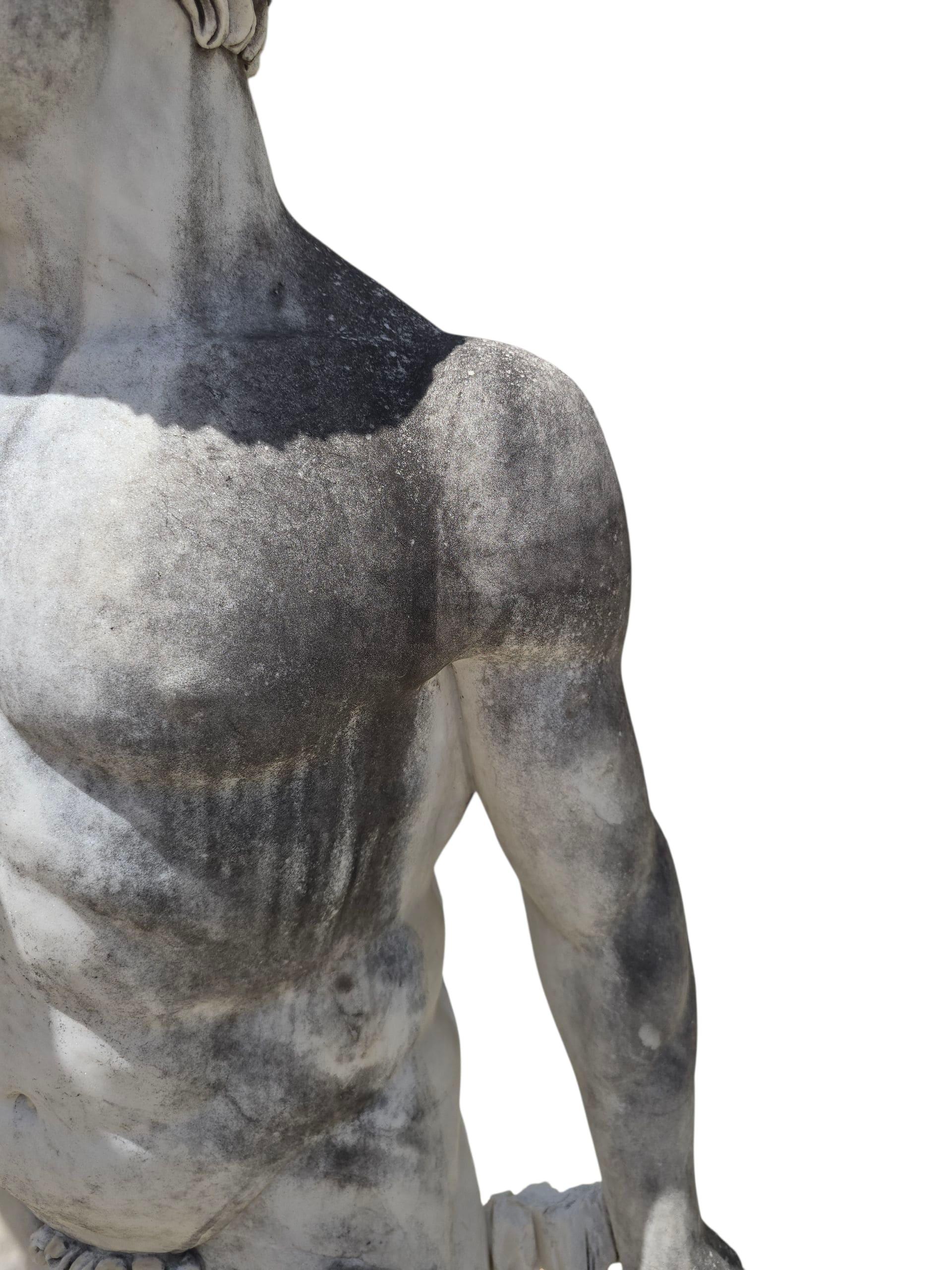 Monumental Marble Sculpture of the Tyrannicides, Italian, Early 20th Century For Sale 2