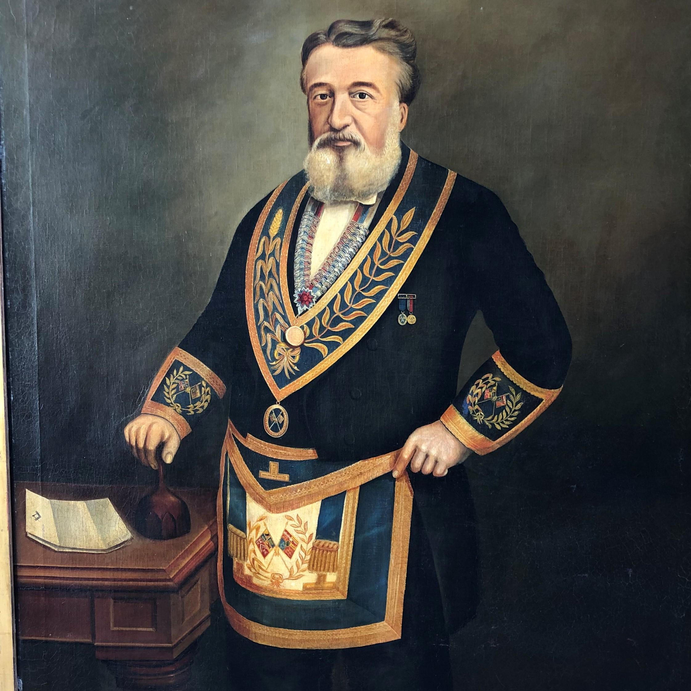 Monumental Mason painting signed W. Wadeson, 1887.

The frame of the painting would make a grand mirror.






























































  