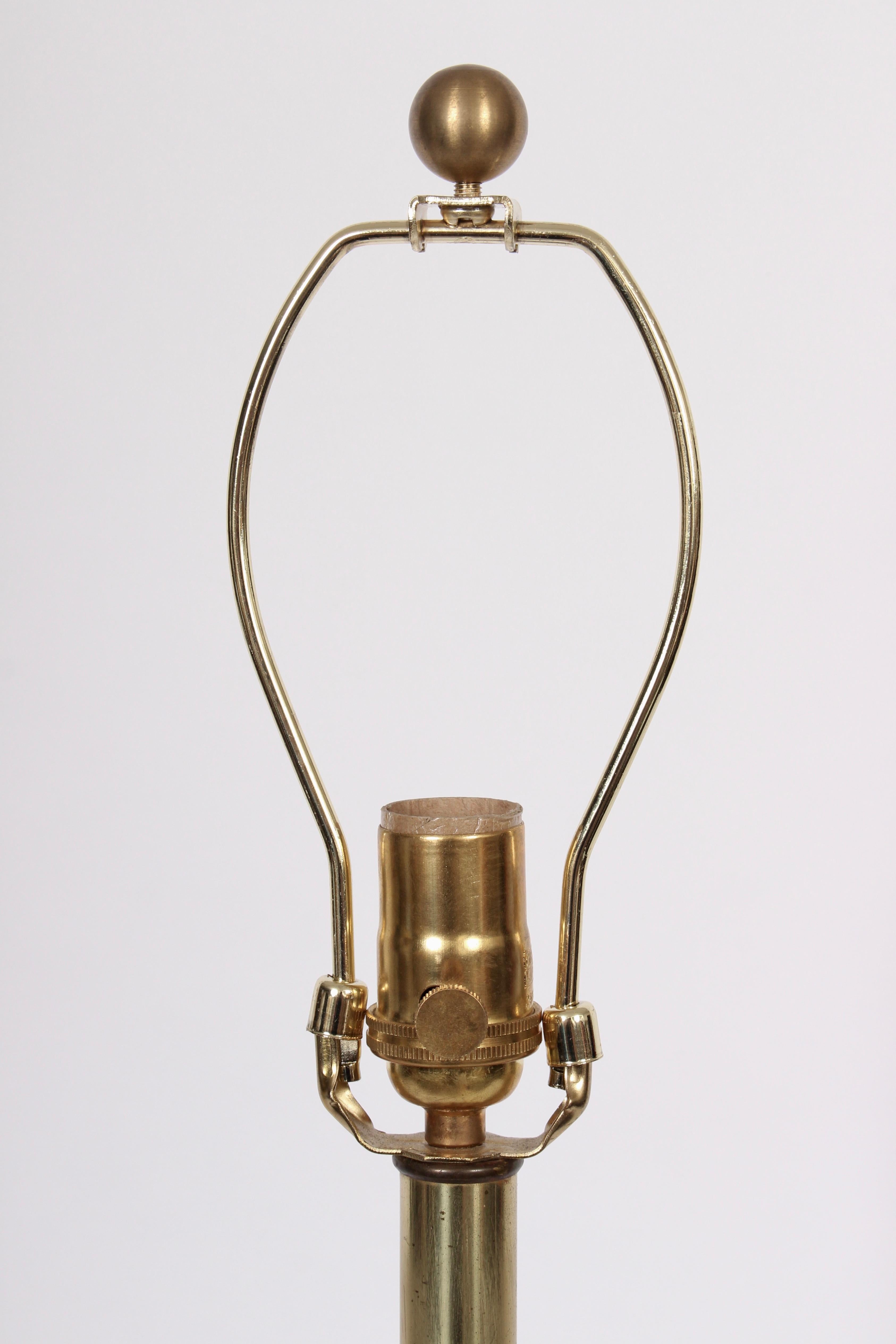 Monumental Barr & Weiss for Laurel Lamp Co. Brutalist Brass Table Lamp 1