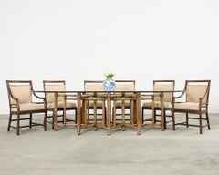 Monumental McGuire Organic Modern Bamboo Dining Table 9 Ft