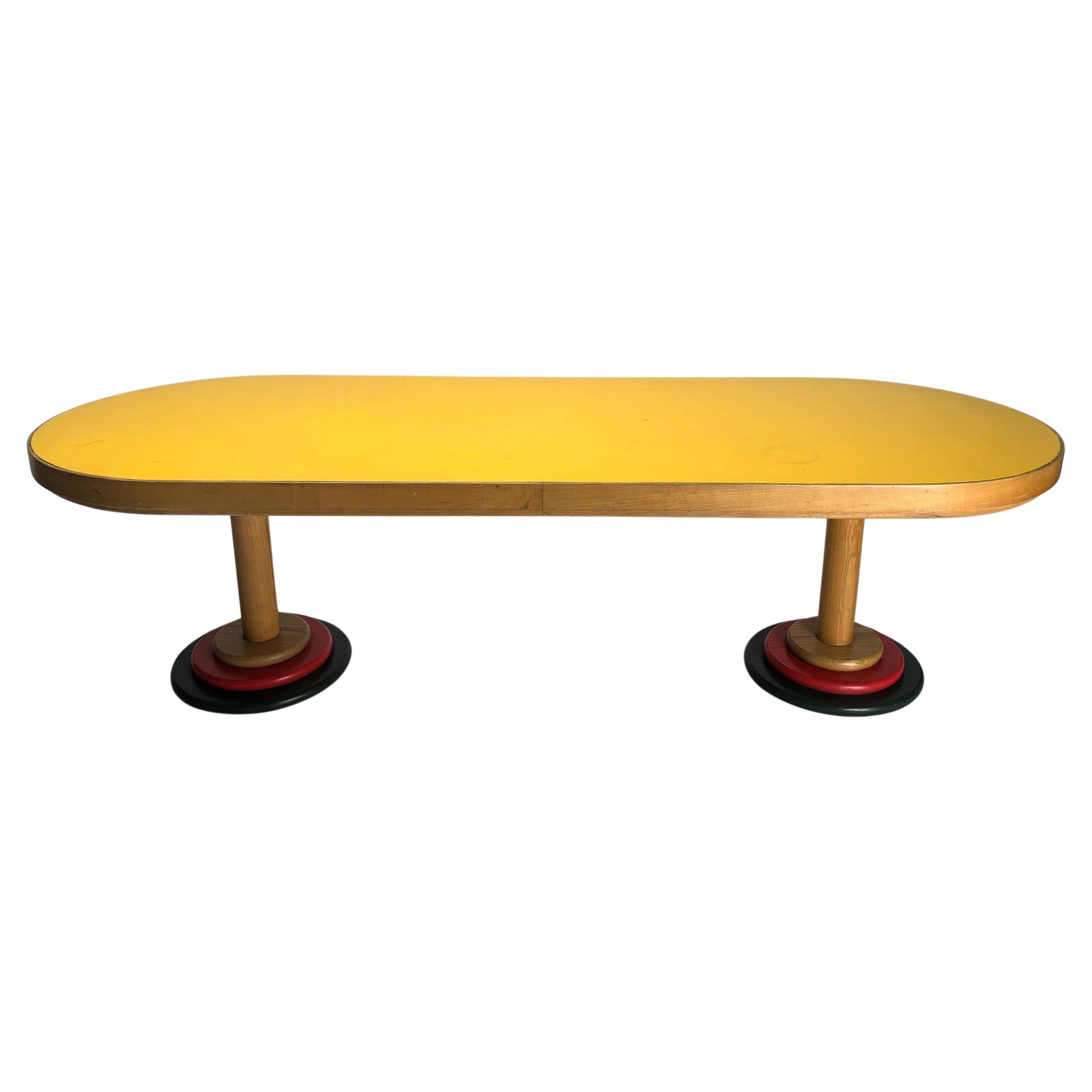 Monumentaler Couchtisch im Memphis-Stil, Italien, 1970er Jahre