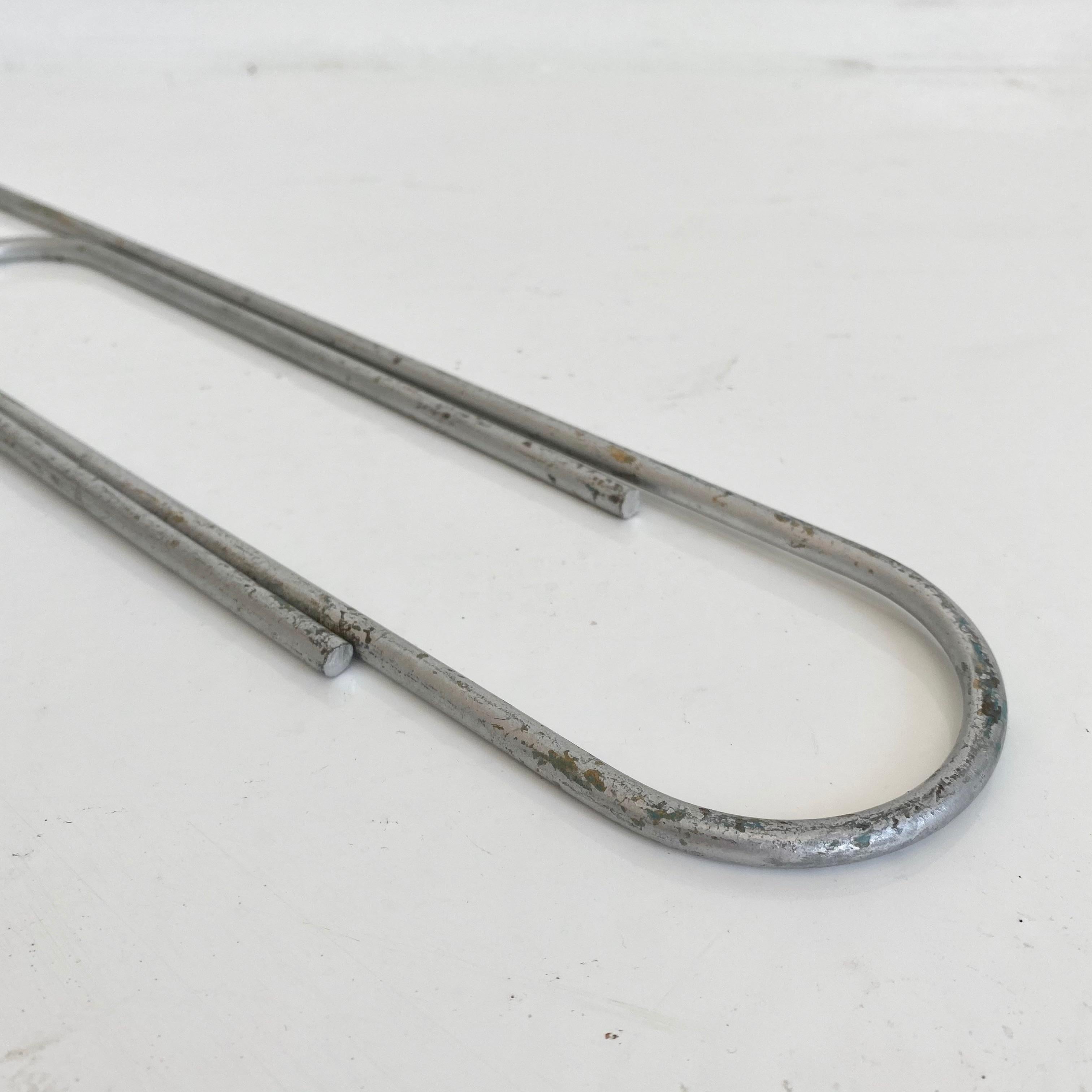 Late 20th Century Monumental Metal Paper Clip For Sale