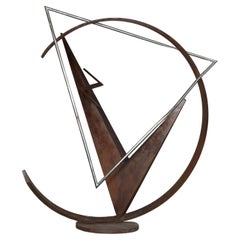 Monumental Metal Sculpture by Riis Burwell Studio