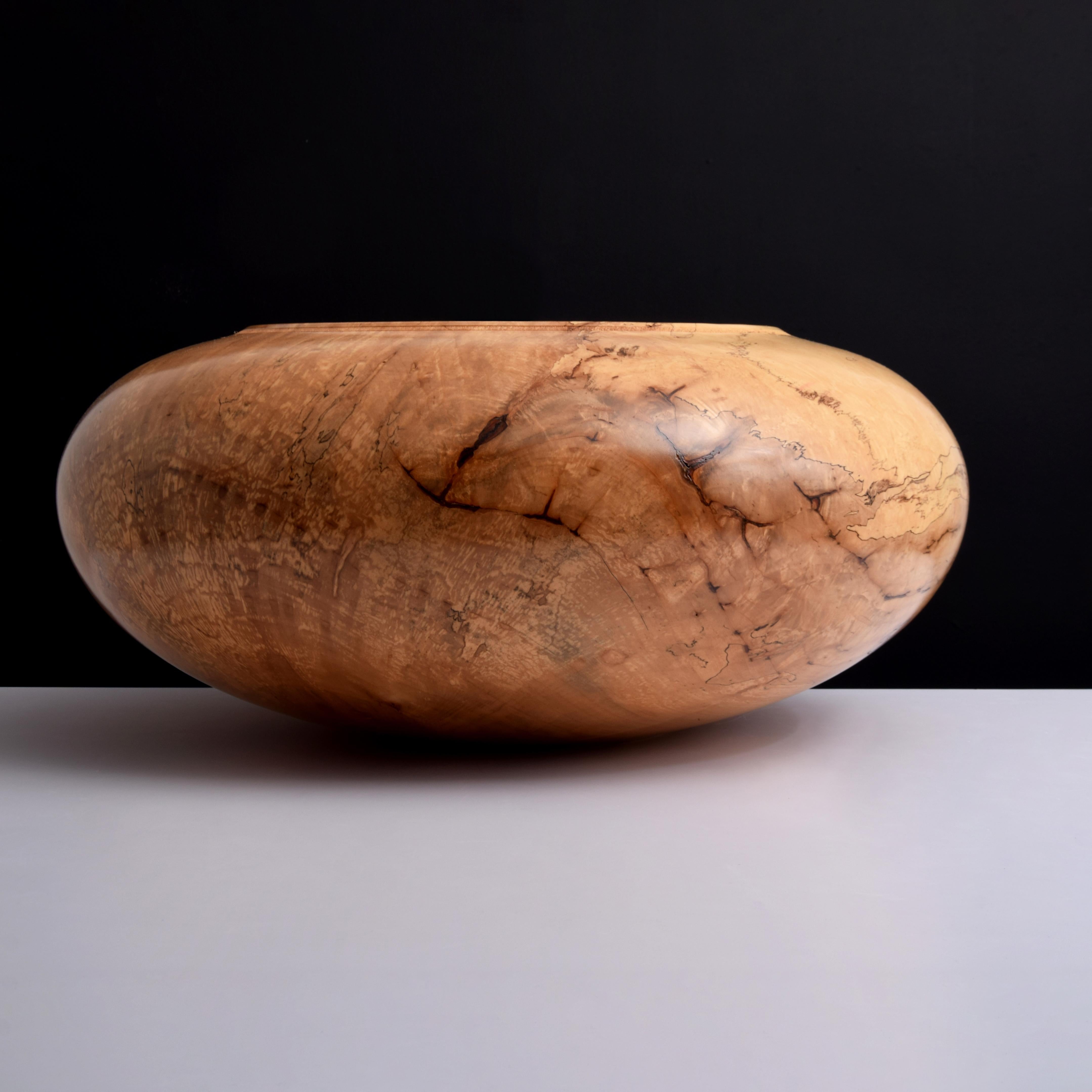 20ième siècle Bol monumental en bois tourné Michael L. Jones en vente