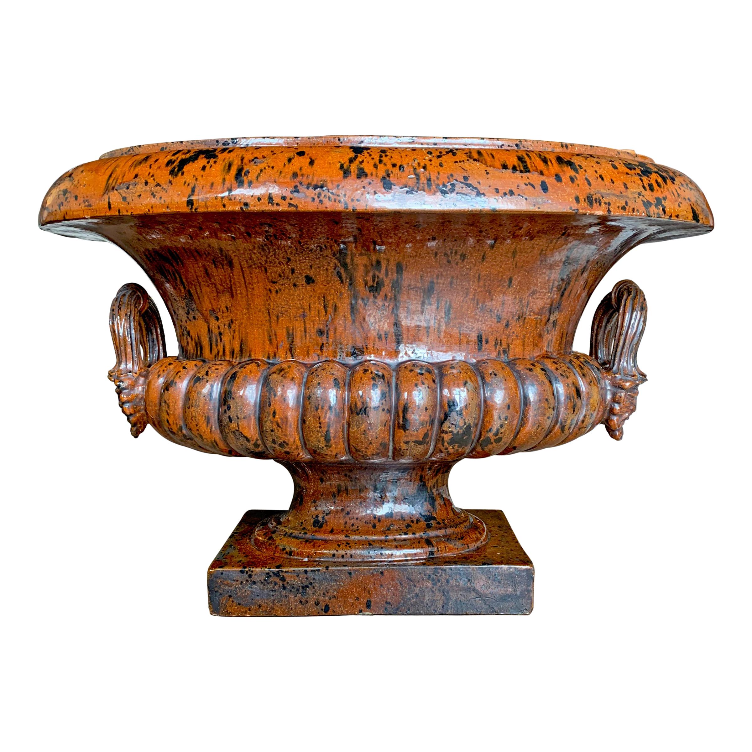 Monumental Mid-20th Century Italian Ceramic Urn For Sale