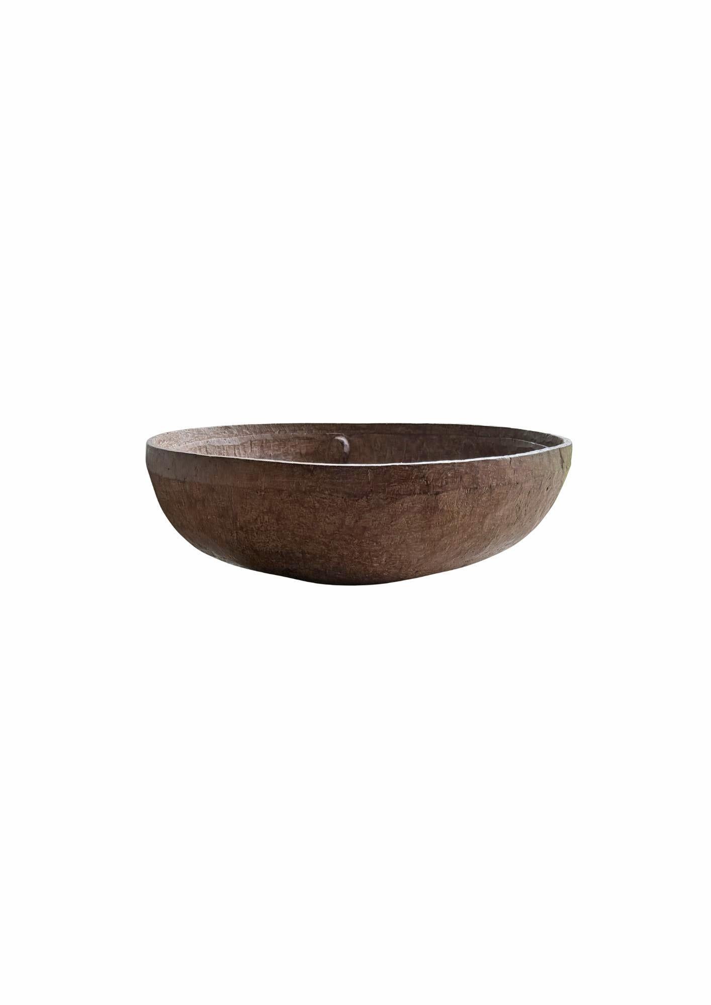 Monumental cuenco de madera de burl de teca de mediados del siglo XX, orgánico moderno en venta 4