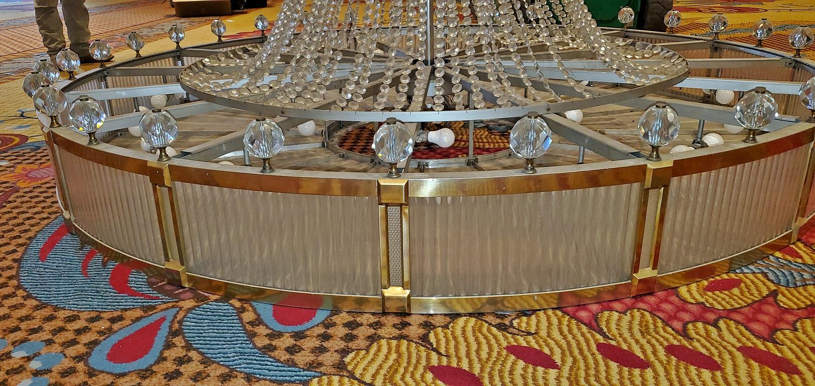 Monumental Midcentury Art Deco Style Ballroom Chandelier with Provenance For Sale 9