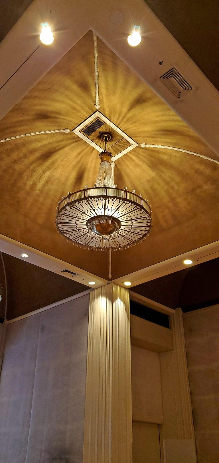 Monumental Midcentury Art Deco Style Ballroom Chandelier with Provenance For Sale at 1stDibs