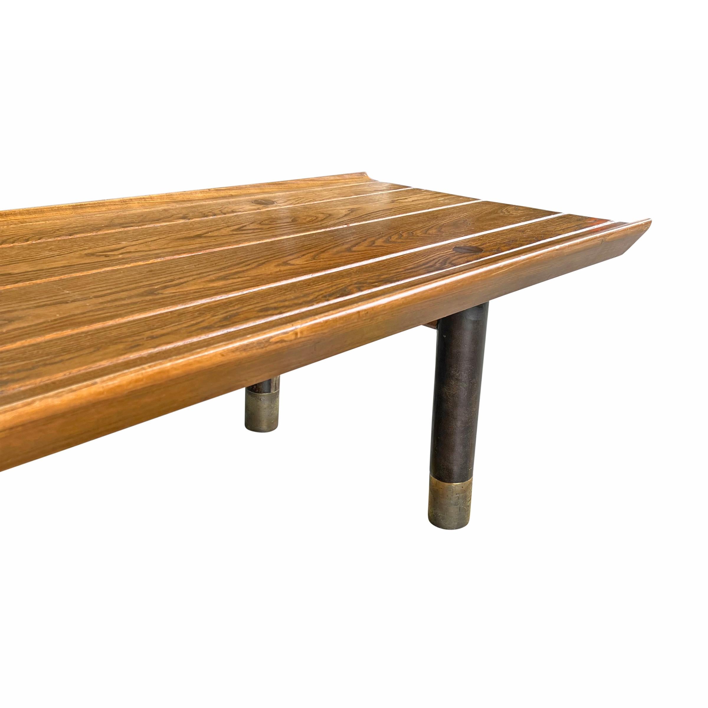 Mid-20th Century Monumental Mid-Century Bench For Sale