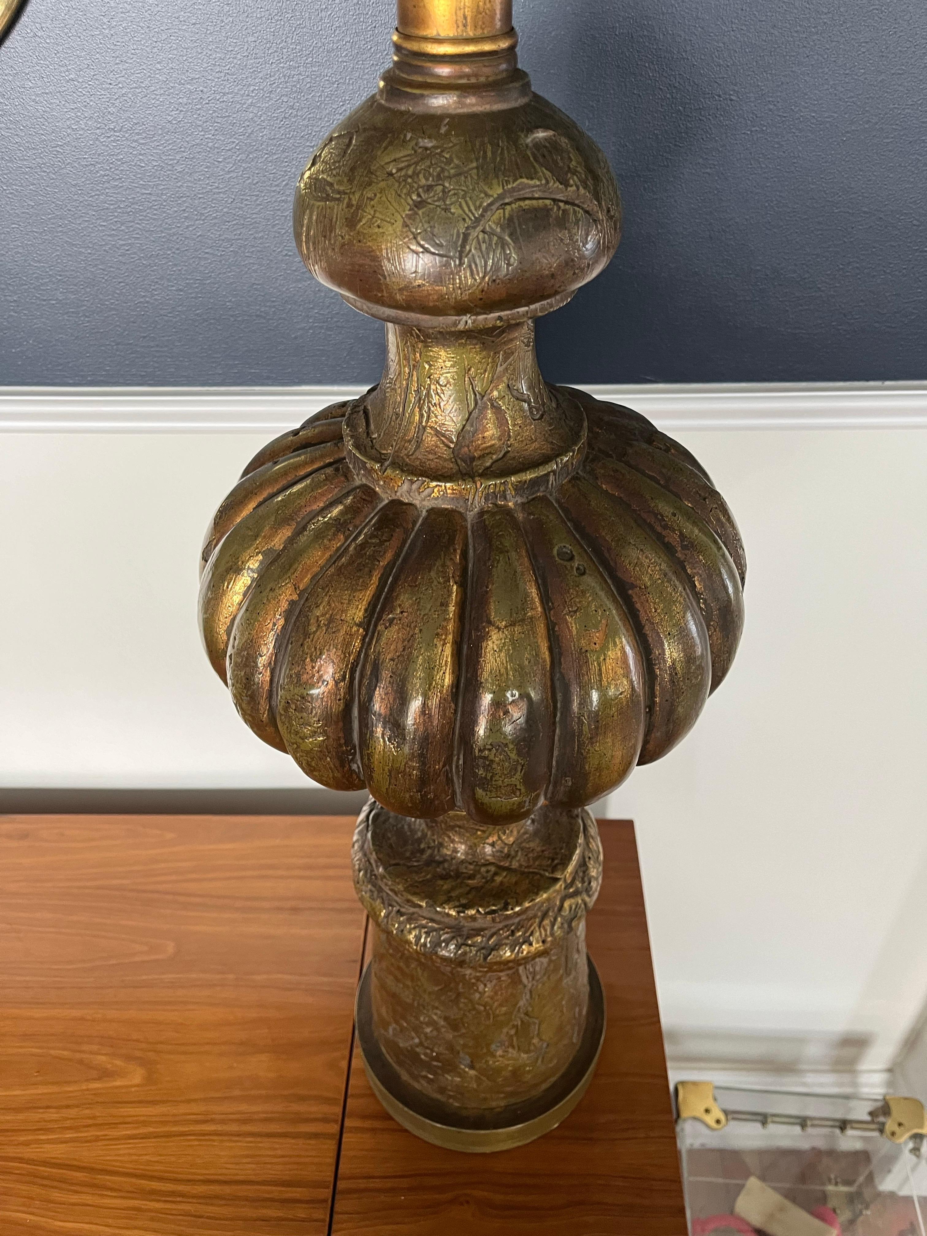 American Monumental Mid Century Chapman Sculptural Lamp For Sale