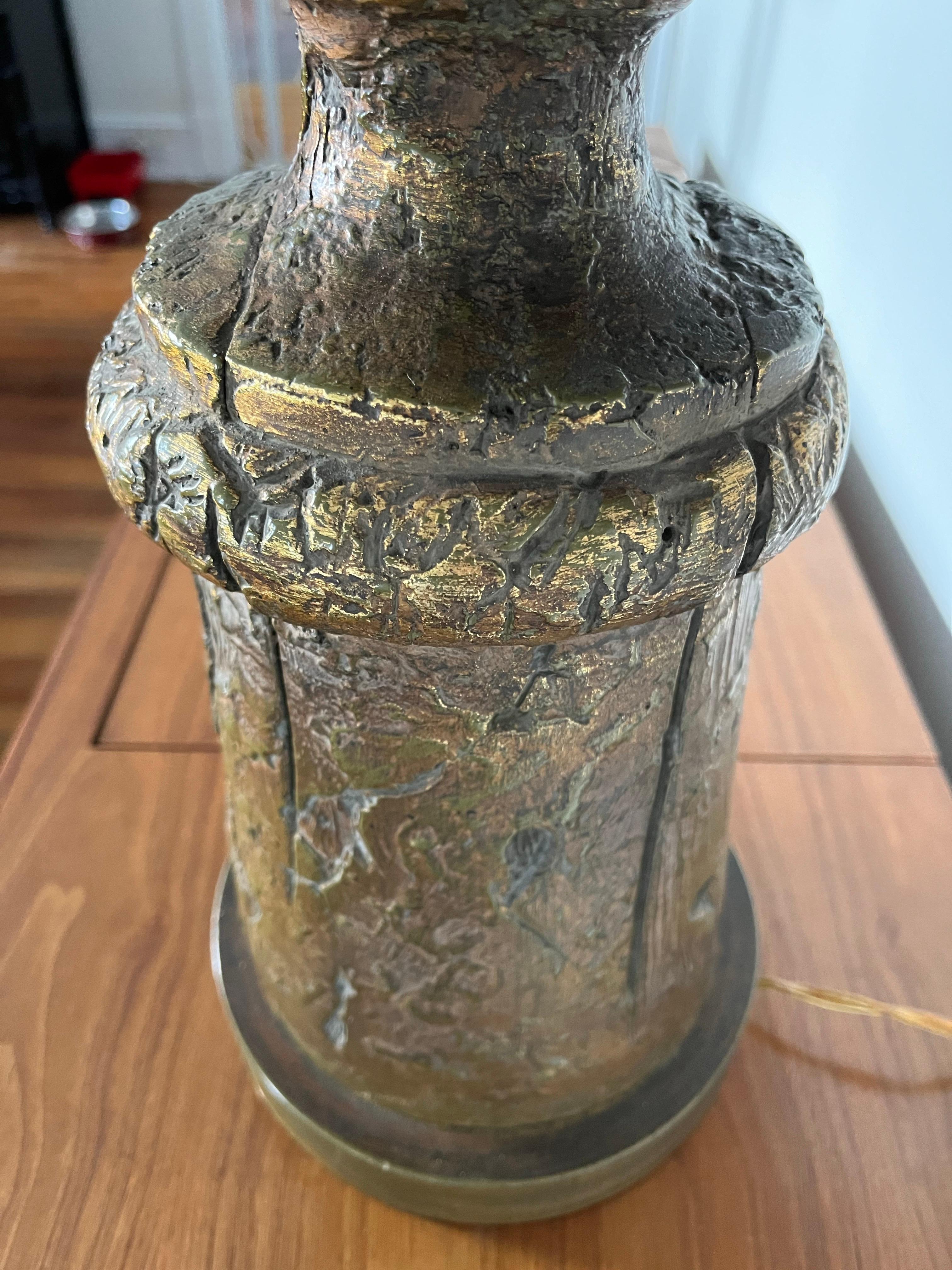 Monumental Mid Century Chapman Sculptural Lamp In Good Condition For Sale In W Allenhurst, NJ