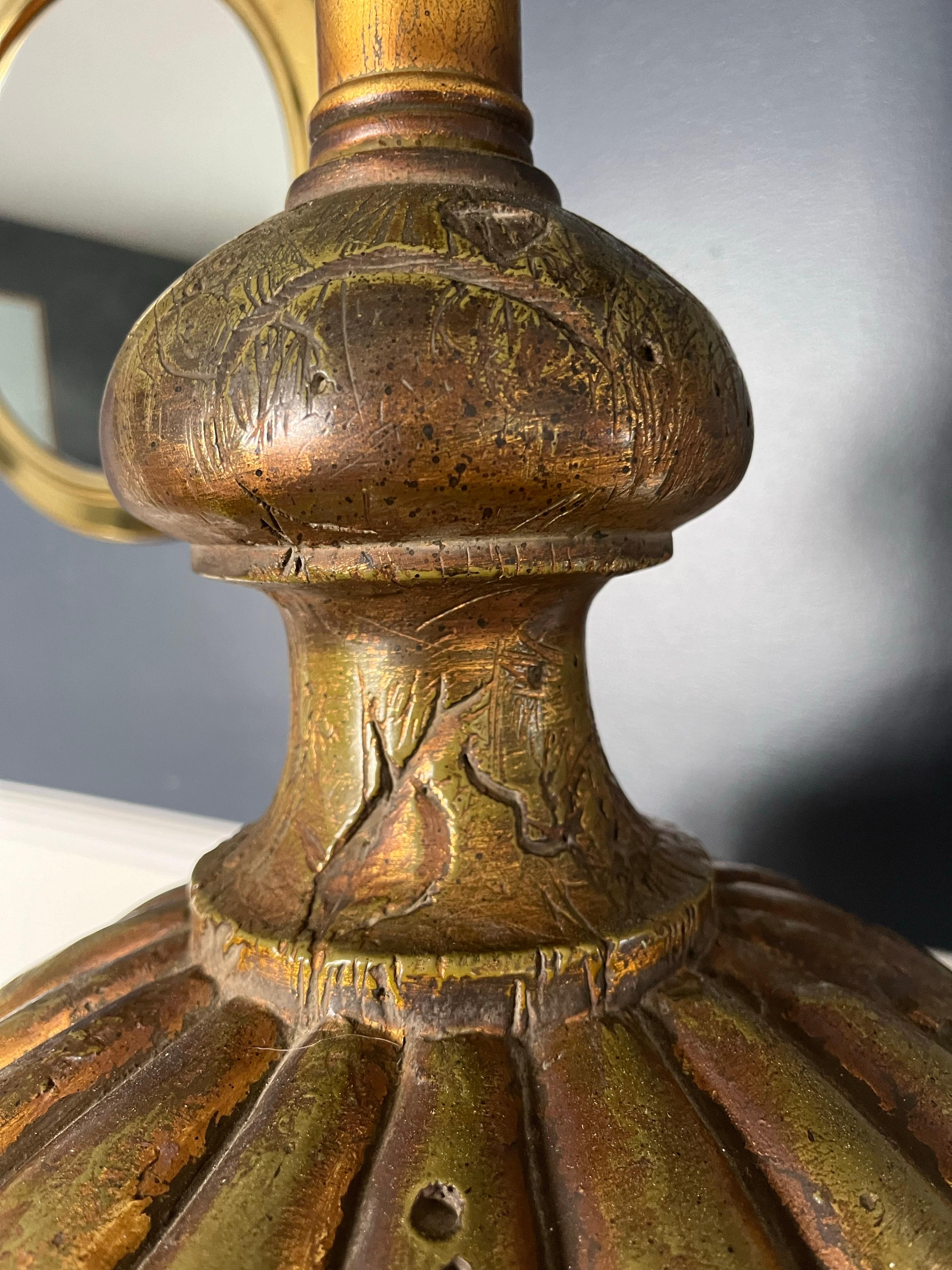 20th Century Monumental Mid Century Chapman Sculptural Lamp For Sale