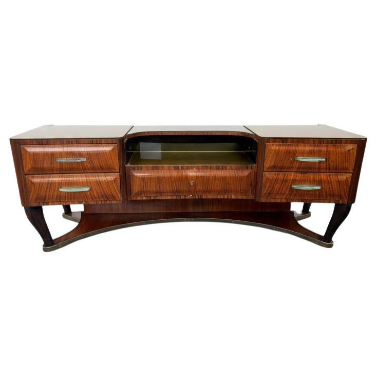 Monumental Mid-century Dresser in wood by Dassi, Italy, 1950s in vendita