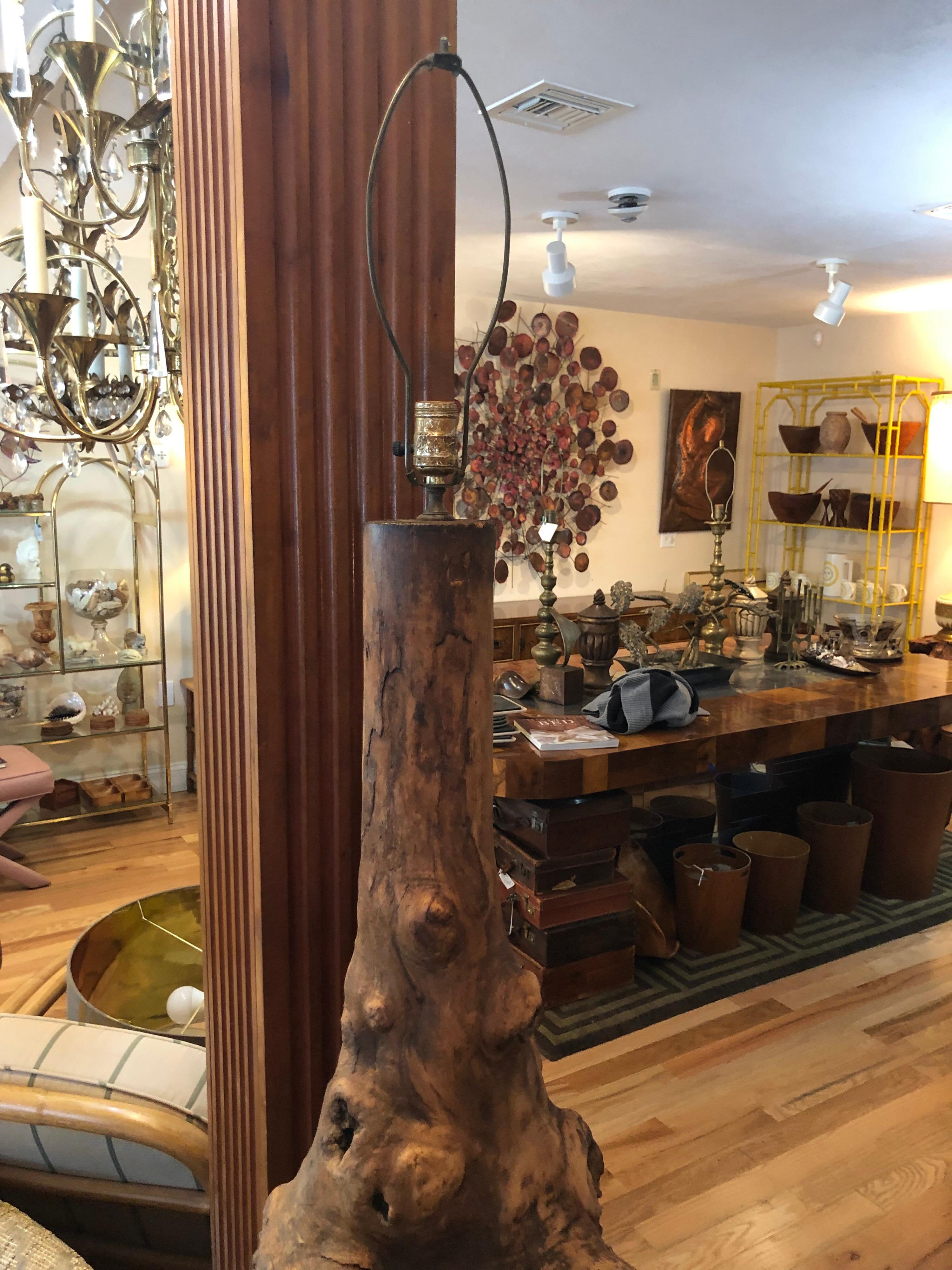Monumental Mid Century Driftwood Lamp For Sale 9