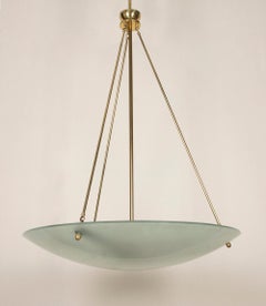 Monumental Mid-Century English Plafonnier Ceiling Light