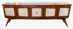 Monumental Mid Century Italian Parchment Sideboard