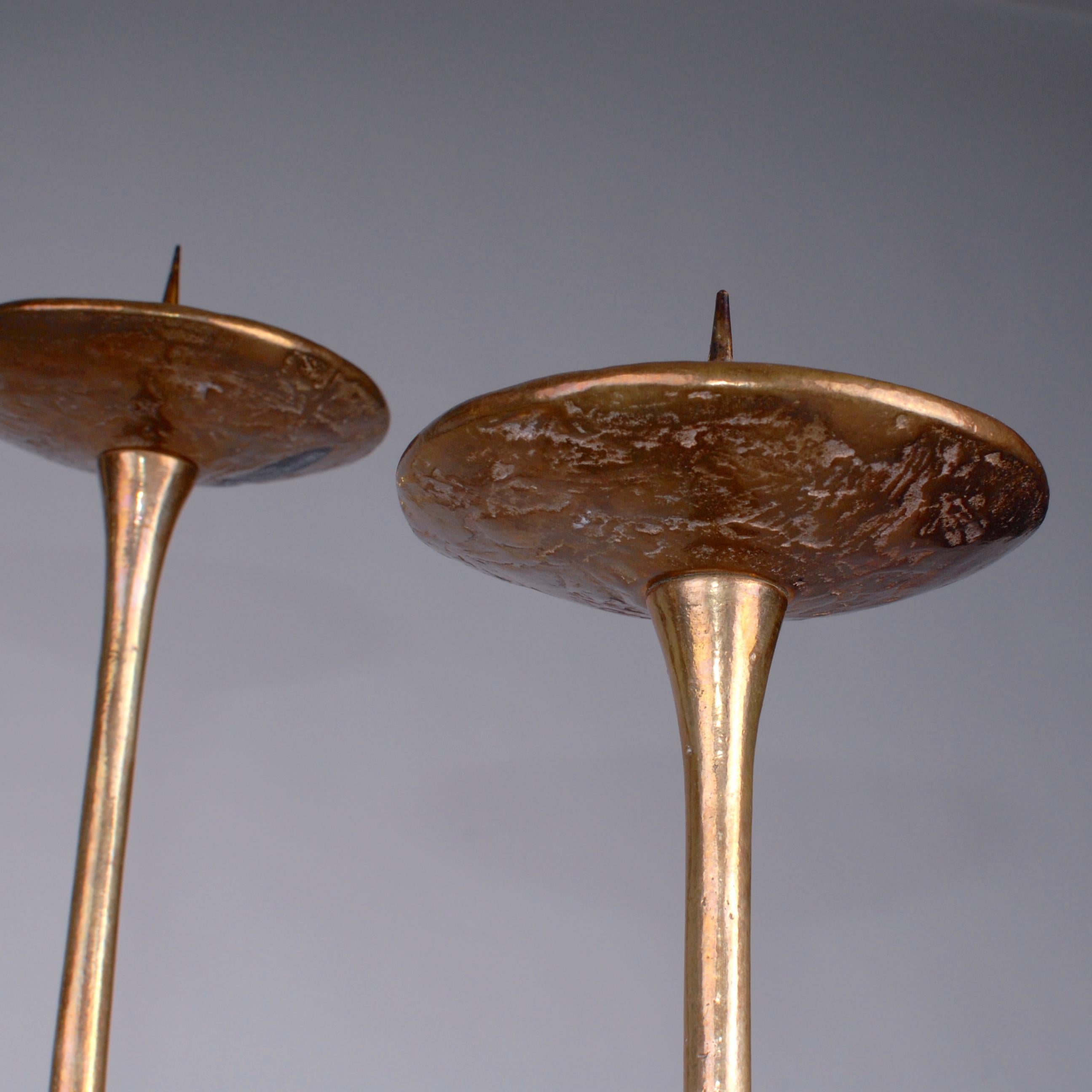 Monumental Mid-Century Modern Bronze Candelabra by Harjes, Germany, Late 1970 In Good Condition In Oslo, NO