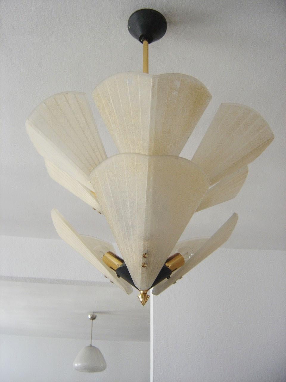 Monumental Mid-Century Modern Chandelier or Pendant Lamp by J.T. Kalmar, 1950s 3
