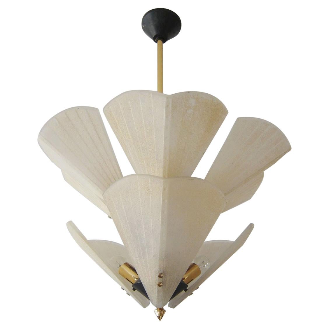 Monumental Mid-Century Modern Chandelier or Pendant Lamp by J.T. Kalmar, 1950s