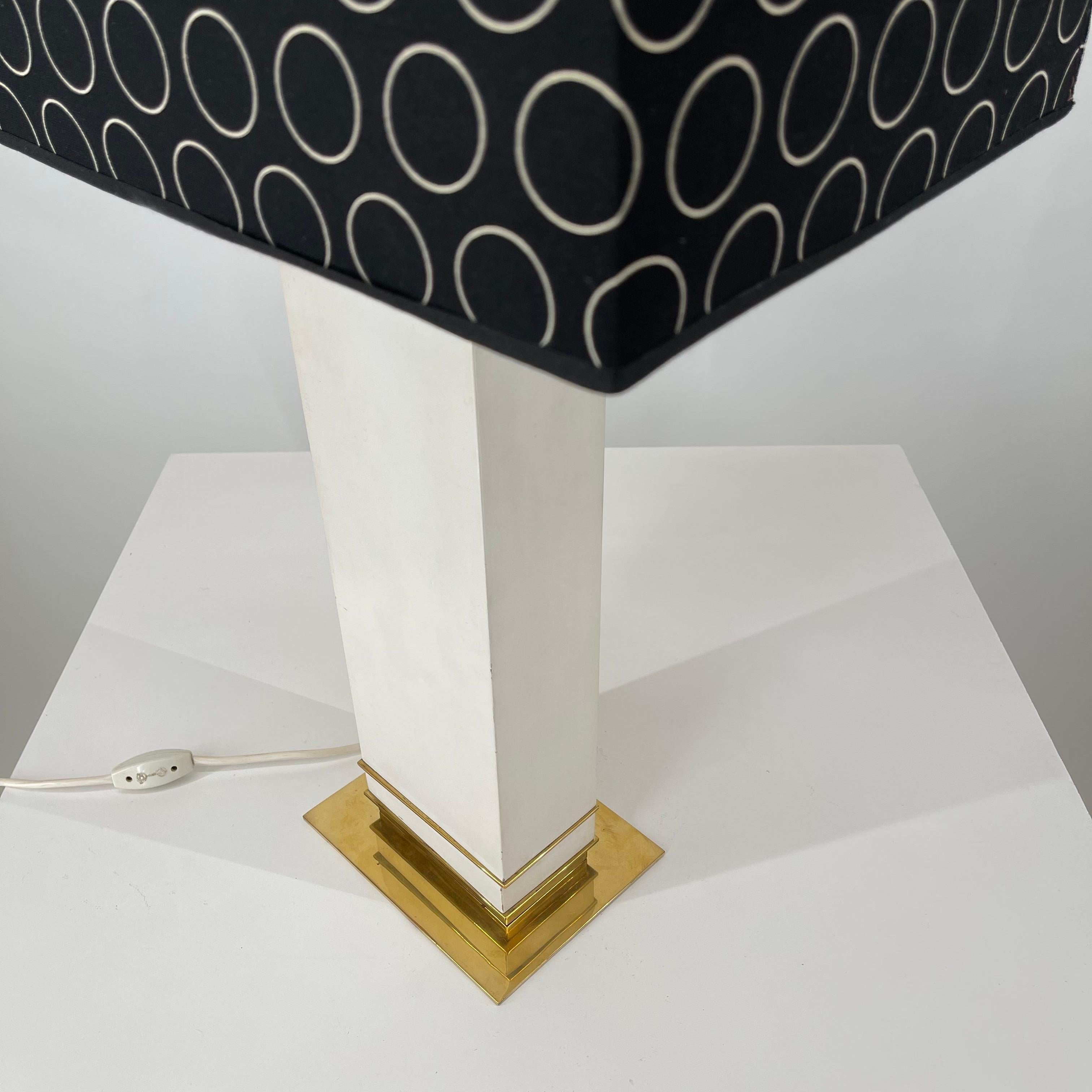 Brass Monumental Mid-Century Modern Table Lamp by Vereinigte Werkstätten, Germany For Sale