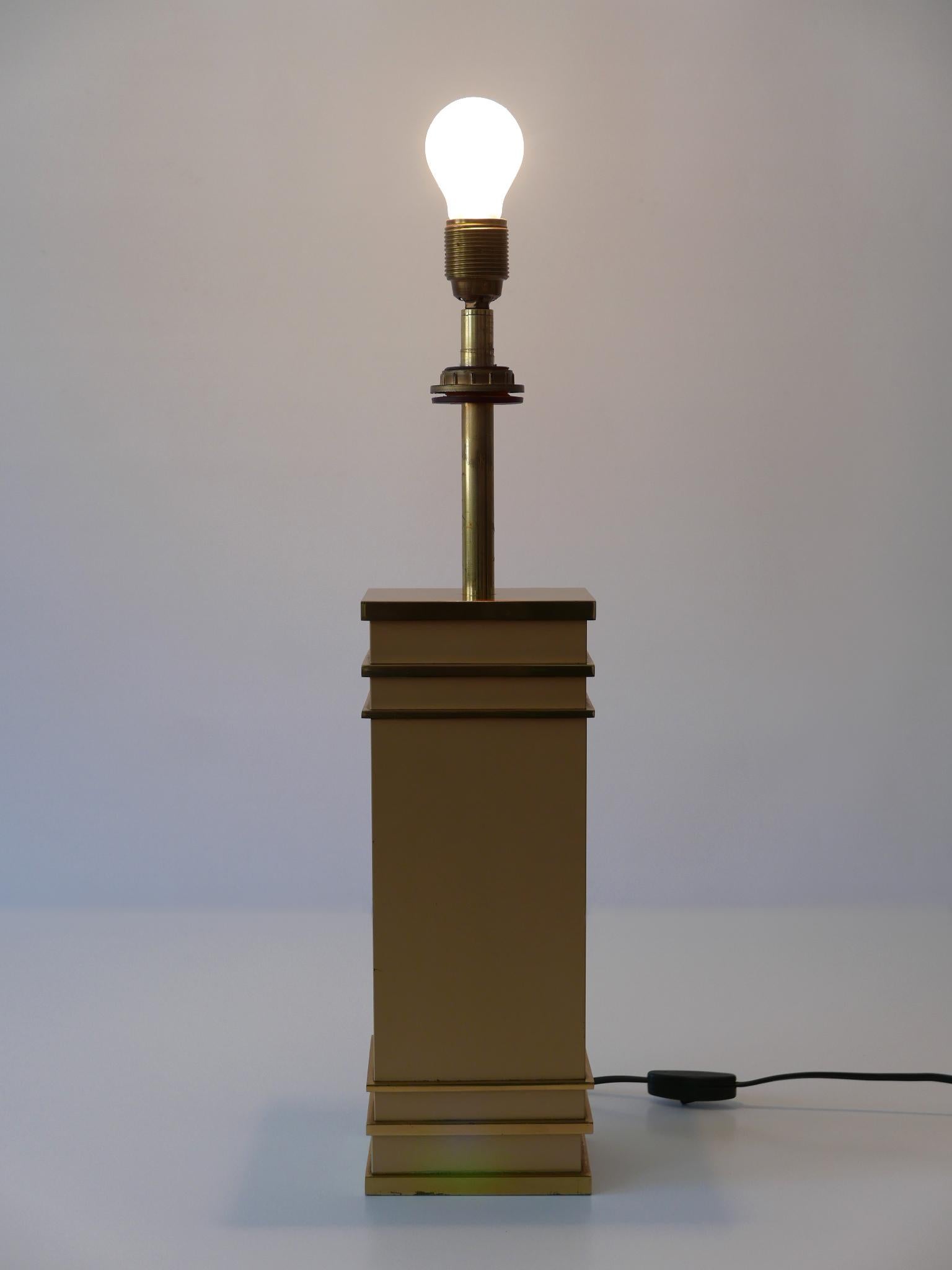 Brass Monumental Mid-Century Modern Table Lamp by Vereinigte Werkstätten, Germany For Sale