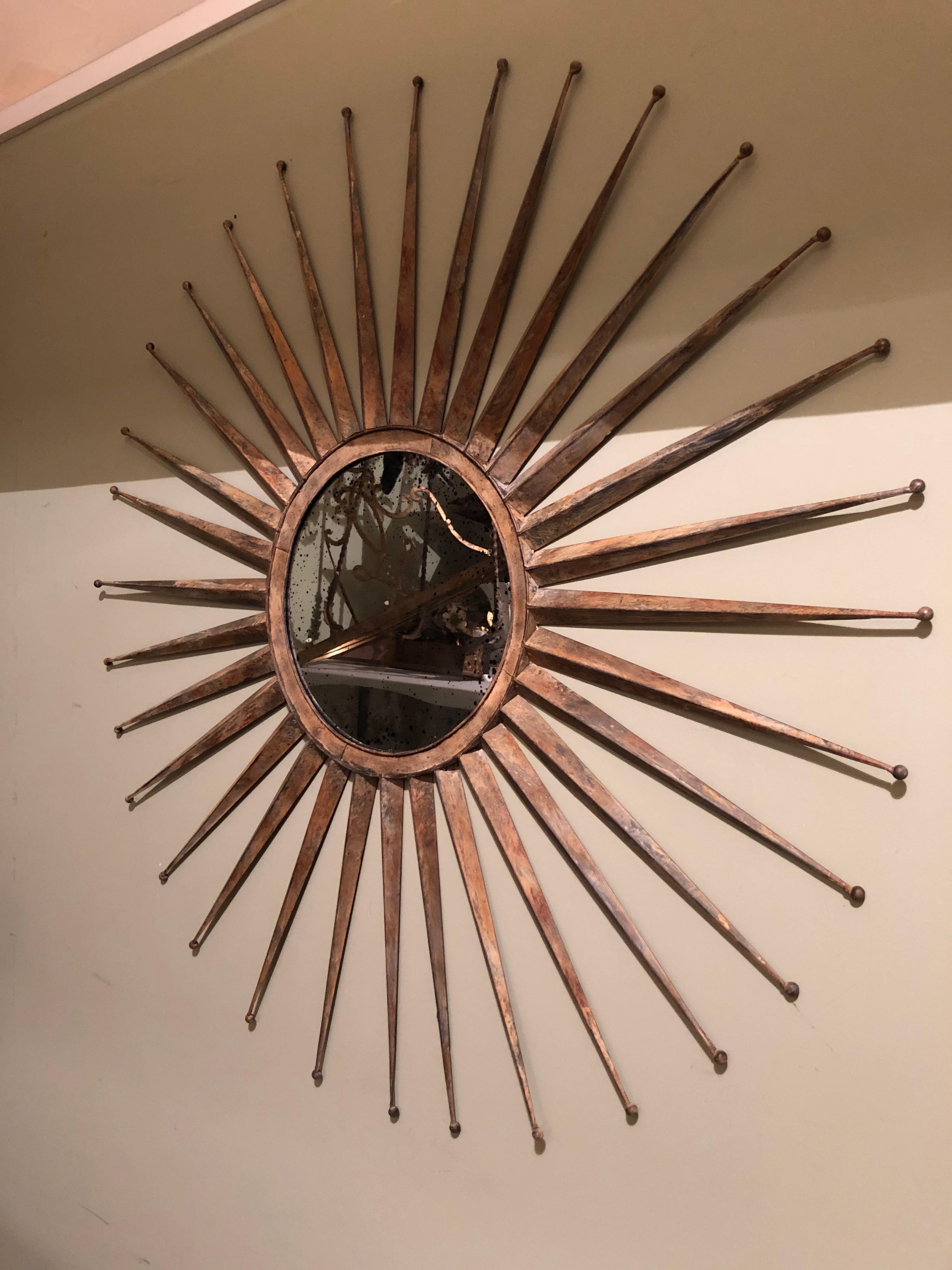 rustic metal mirrors