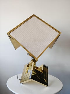 Monumental Mid Century Sculptural Table lamps attr. to Willy Rizzo, Italy 1970s