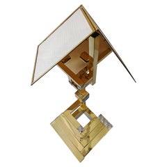 Monumental Mid Century Sculptural Table lamps attr. to Willy Rizzo, Italy 1970s