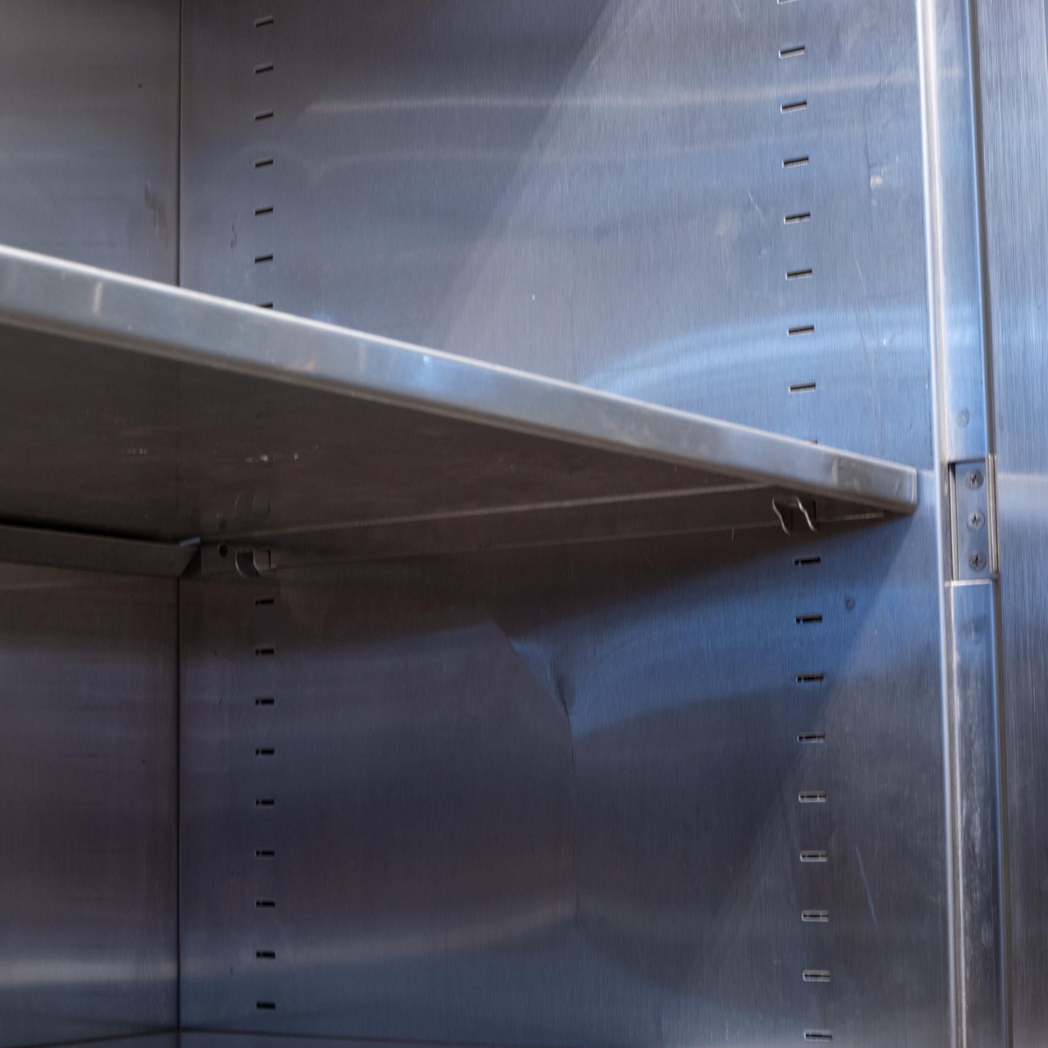 Monumental Midcentury Stainless Steel Medical Cabinet, circa 1950 3